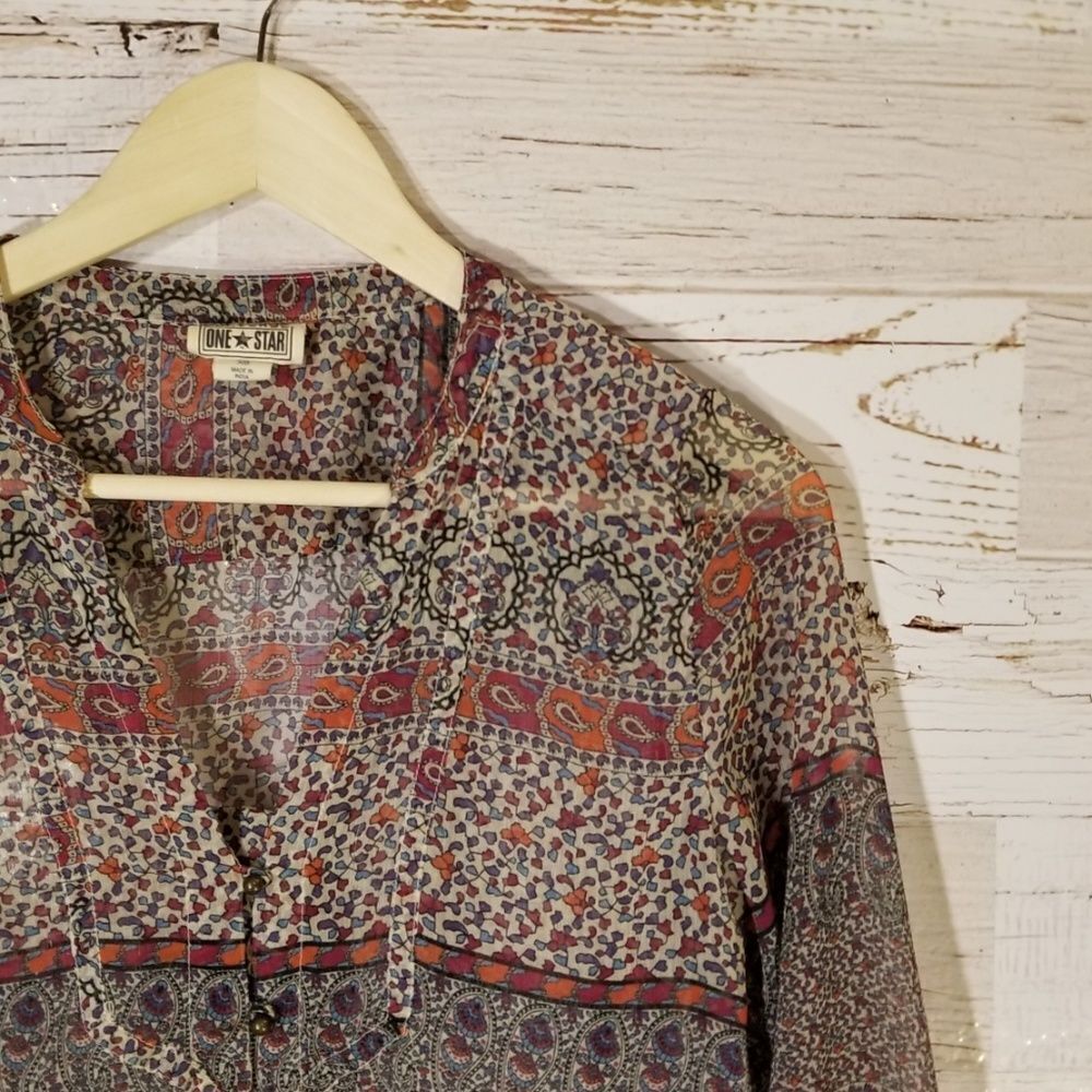 Converse full button down blouse - Picture 3 of 8